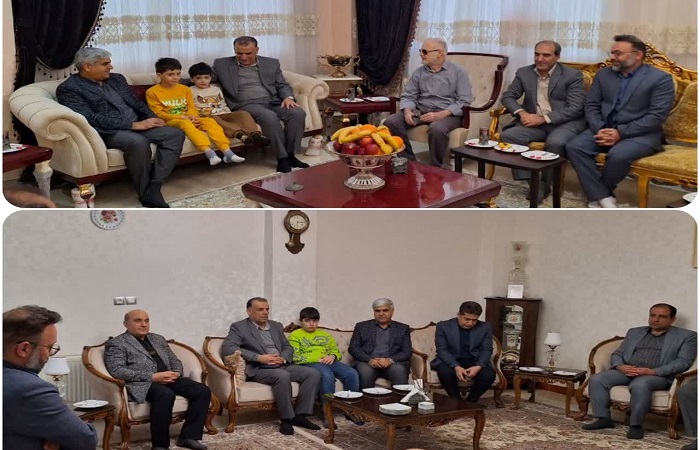 دیدار با خانواده همکاران فوت شده